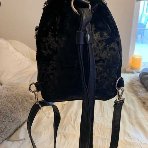 Black mini backpack - Picture 2 of 2